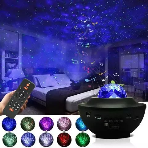 LAMPARA DE GALAXIA CON PARLANTE