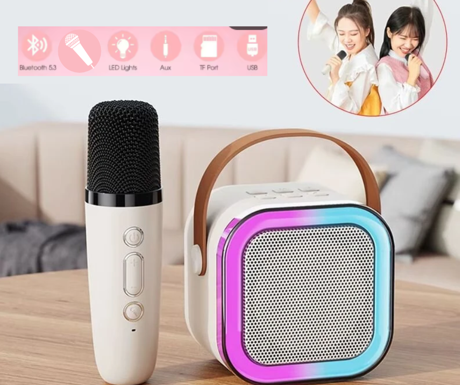 SET DE KARAOKE, PARLANTE + MICROFONO