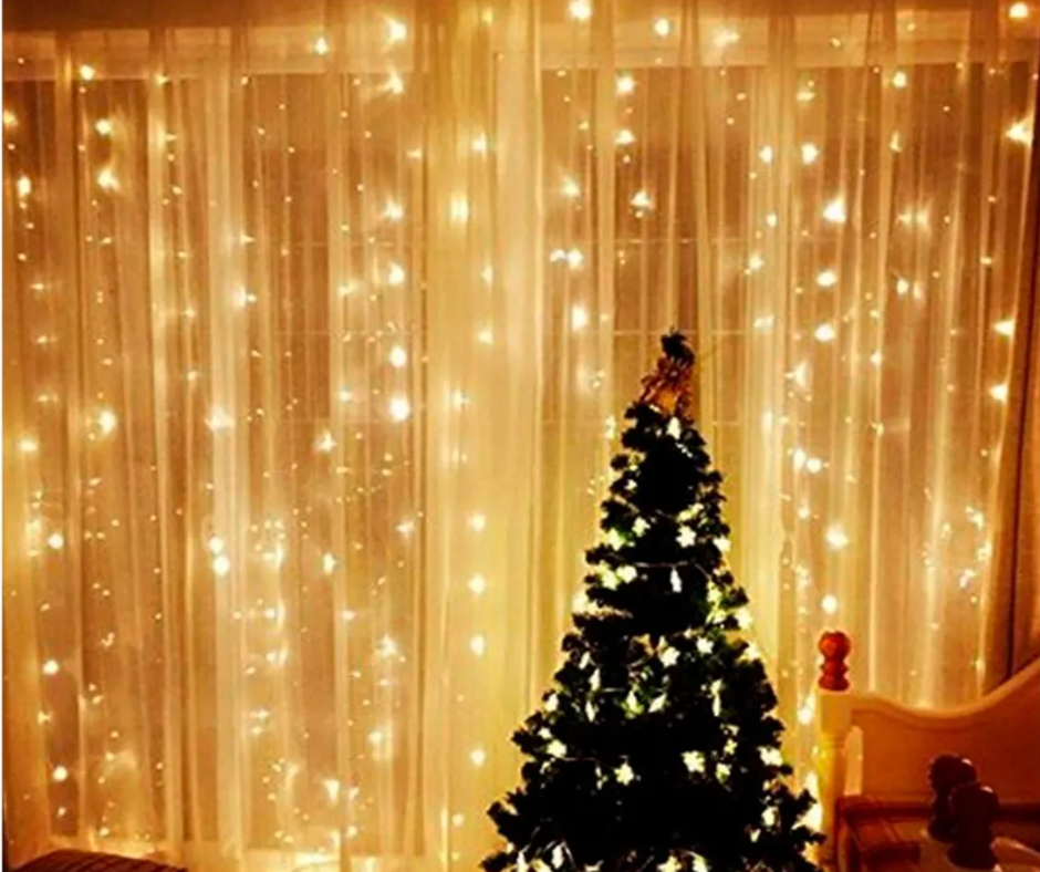 CORTINA LED 3X2 CALIDO