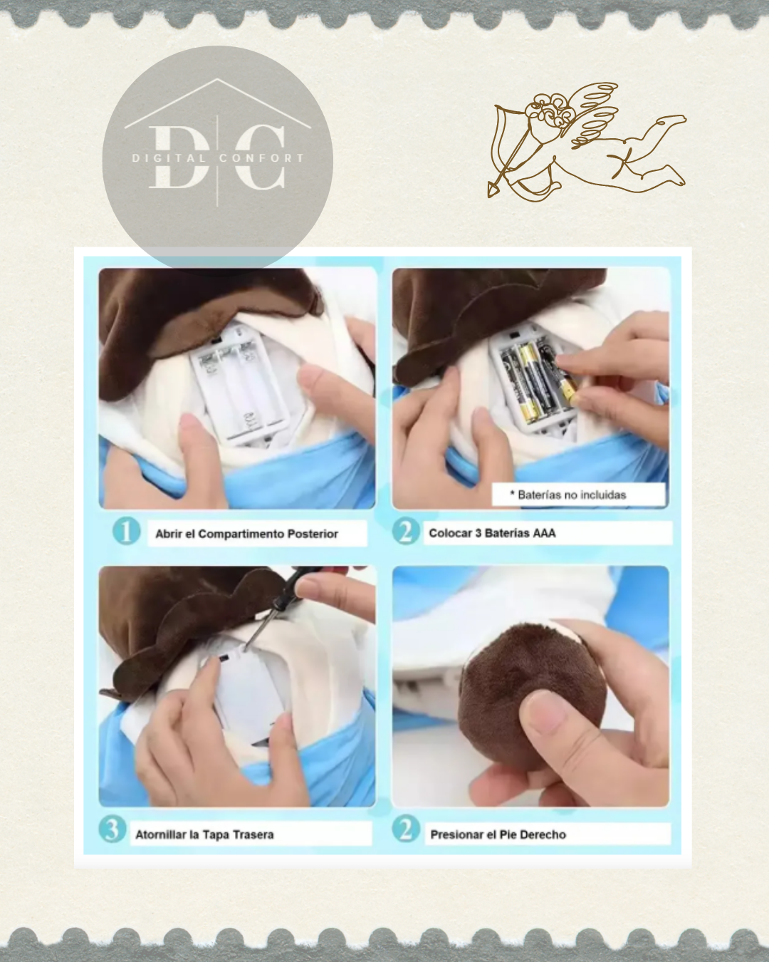 PELUCHE JESUS QUE RESPIRA, EMITE SONIDO