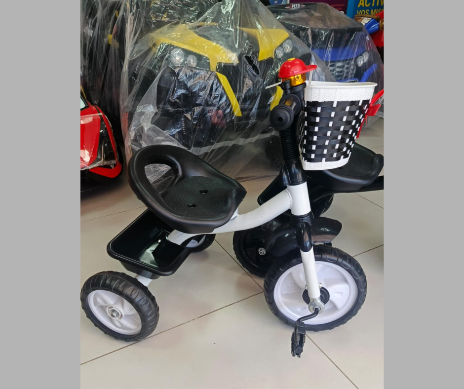 TRICICLO DE METAL CON CANASTA